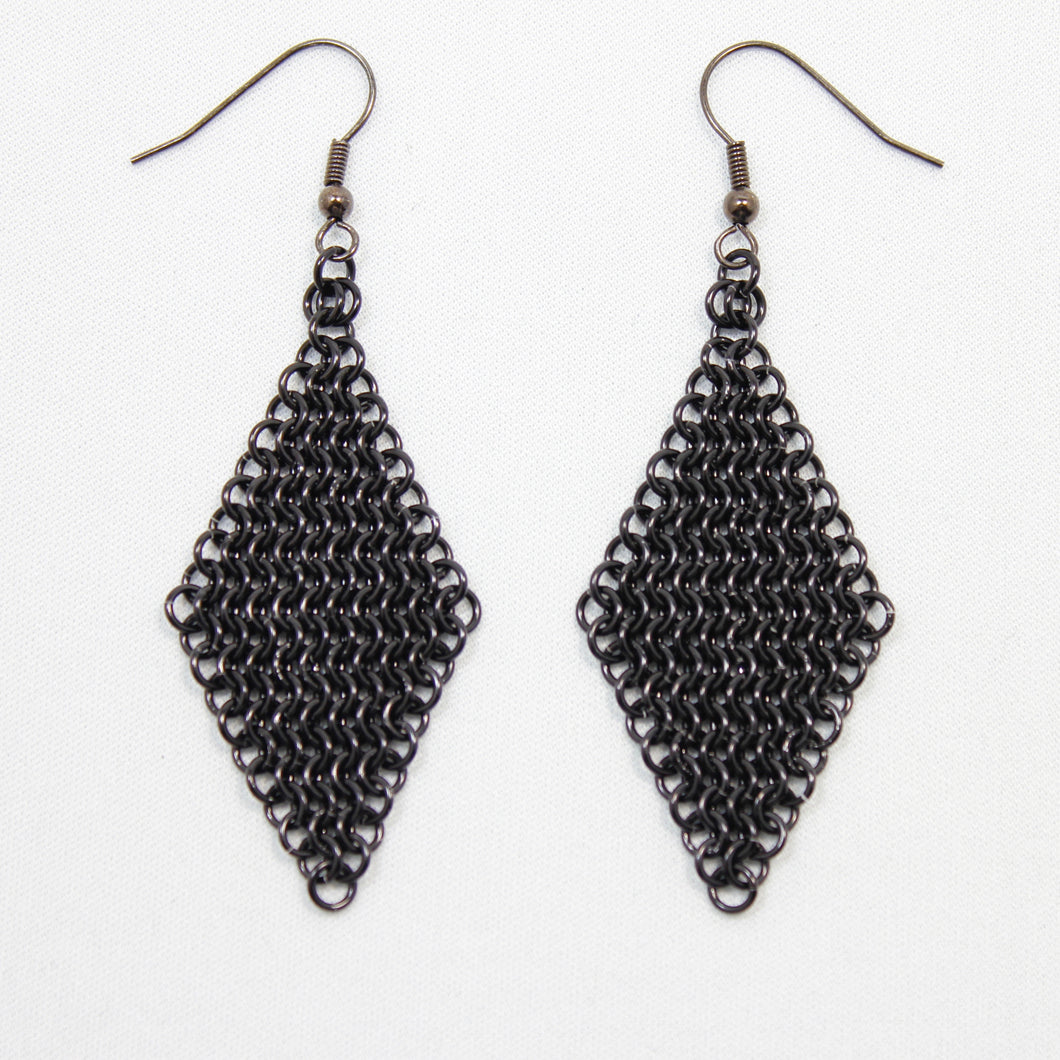 Mesh Ear Rings in Black